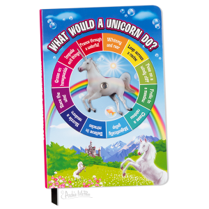 creative holiday gift image of unicorn notebook