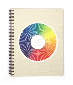 creative holiday gift image of color sketchbook