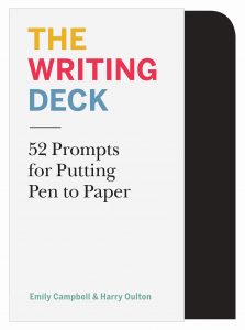 creative holiday gift image of The Writing Deck cards