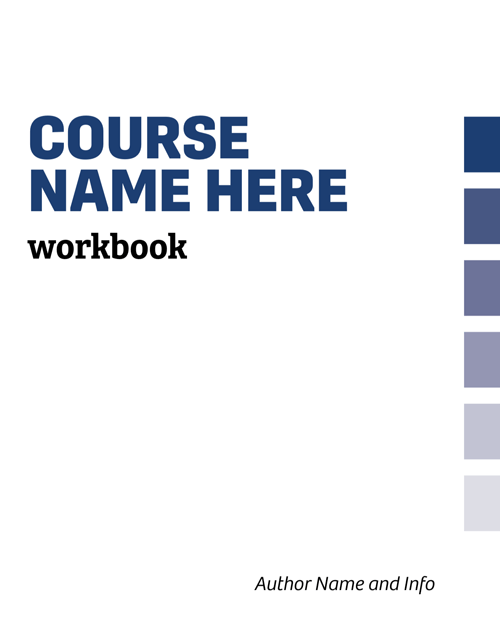 1.1workbook-template-1 Indesign workbook template cover