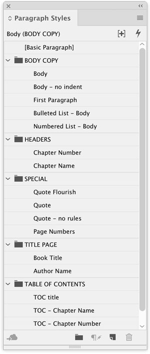 13.4book-template-4 InDesign paragraph styles