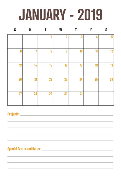 17.1template-calendar-3 InDesign calendar template journal style