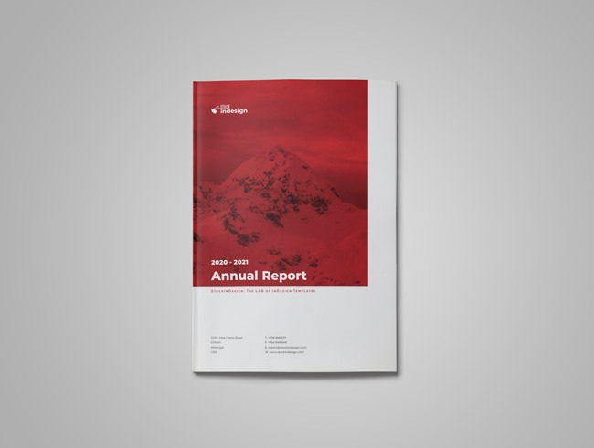 2.1.001 InDesign annual report template cover