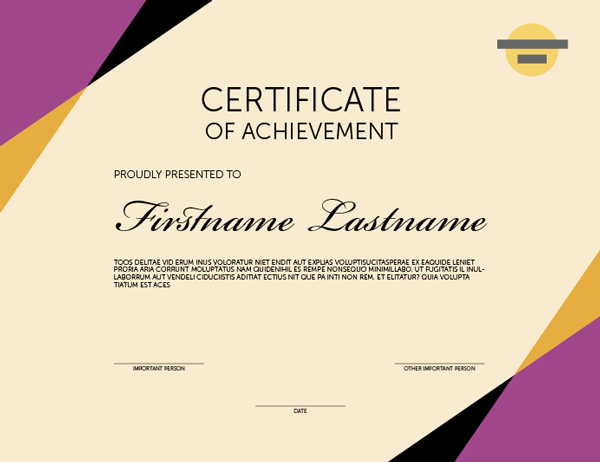 20.1certificate4 InDesign certificate of achievement template