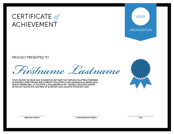 20.3certificate2 InDesign certificate of achievement template organization logo