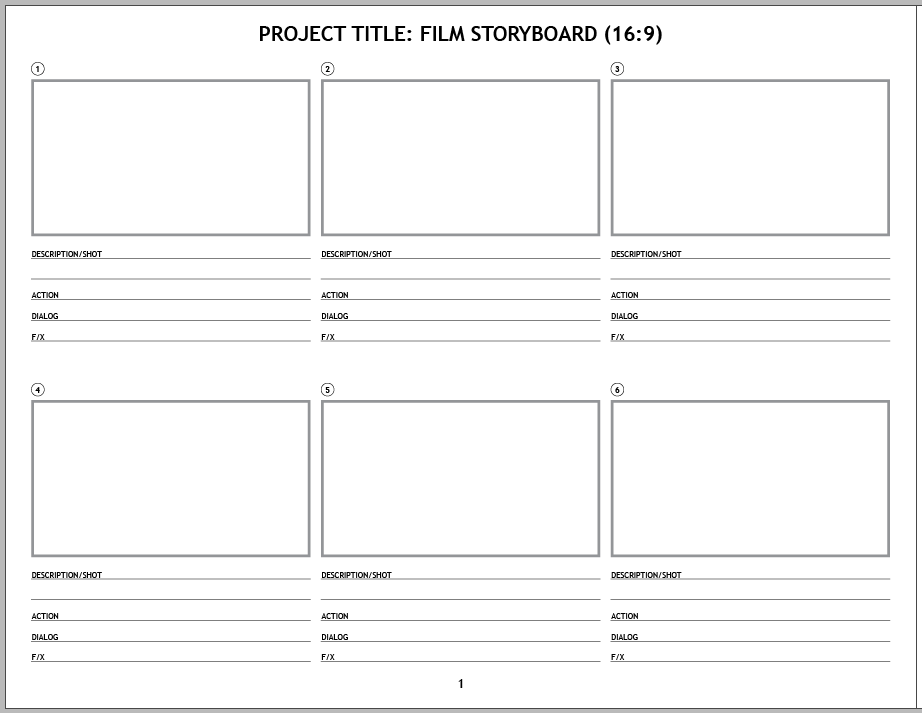 21.5storyboard-template-1 InDesign storyboard document 16:9