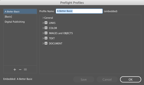 39.5betterbasic InDesign preflight profile A Better Basic