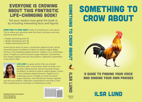 InDesign book cover template paperback