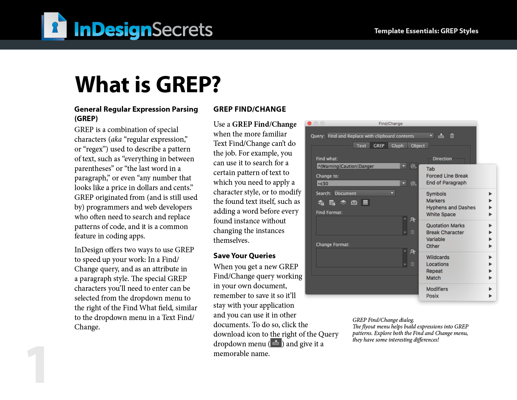 41.2InDesignEssentials_GREP_Styles4 InDesign what is grep introduction