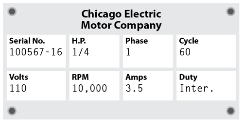 InDesign motor company information table