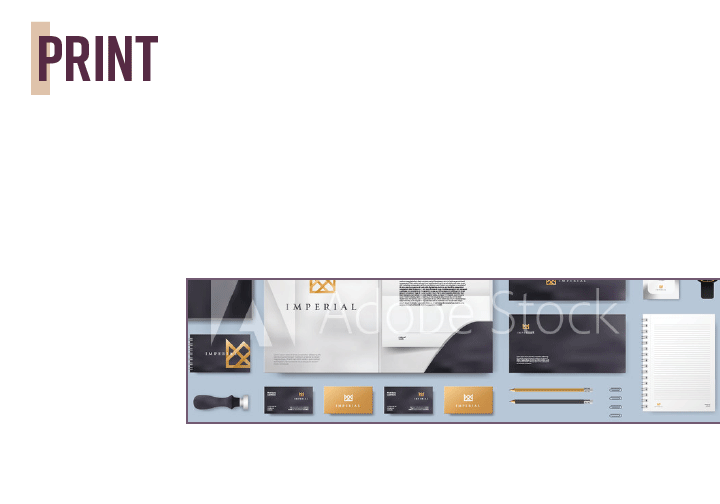 InDesign portfolio template print page