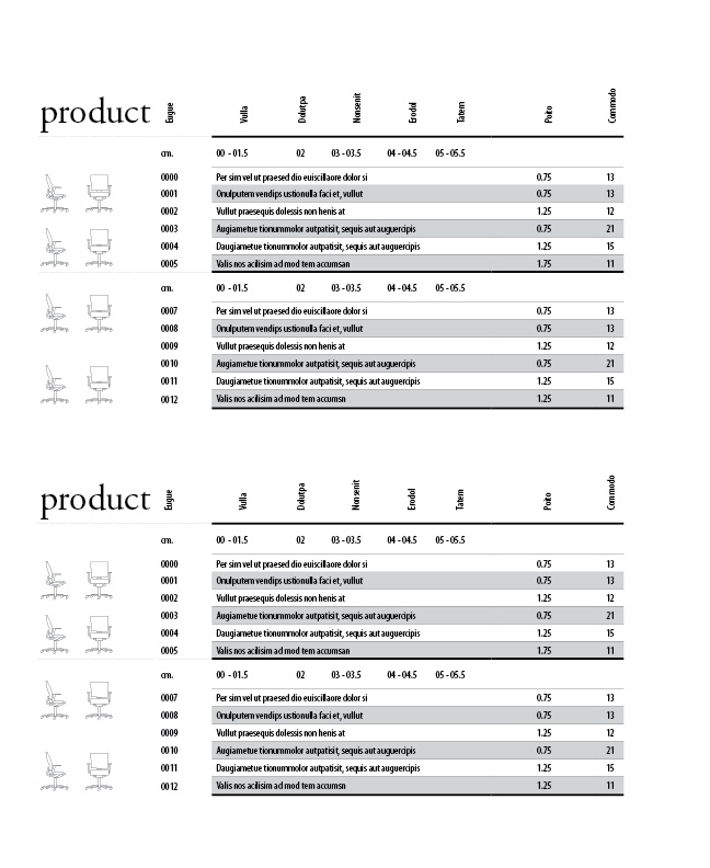 Line Sheet