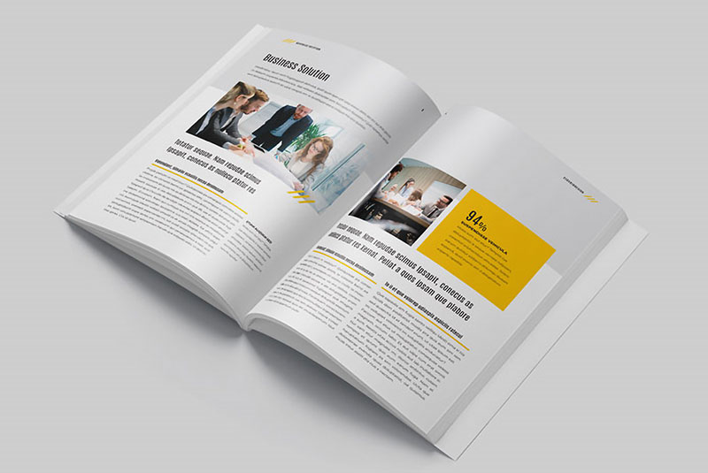 InDesign Brochure Template Interior