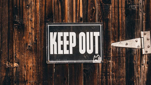 Keep Out sign