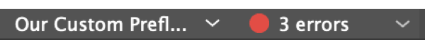 Preflight interface on document t window.