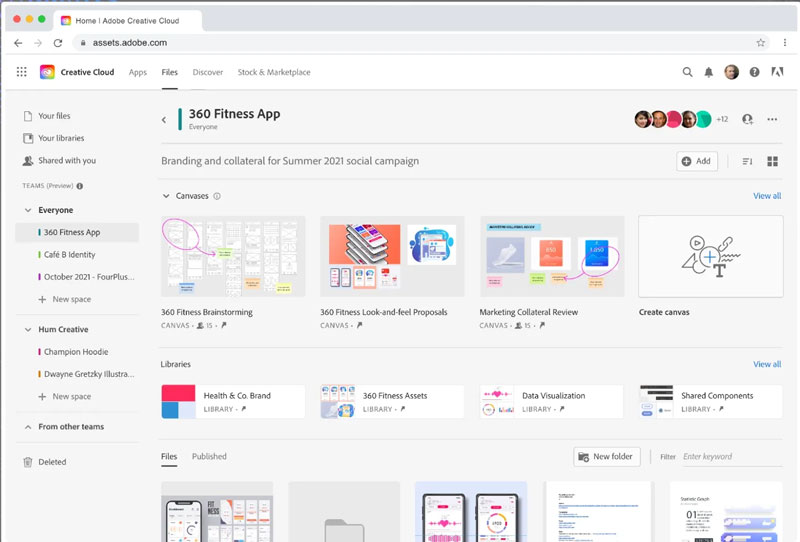 Adobe Creative Cloud Spaces