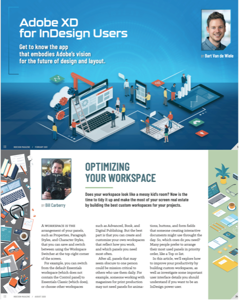 Page thumbnail of feature "Adobe XD for InDesign Users"