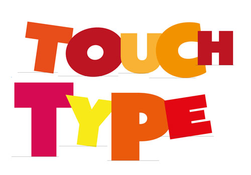Type edited with the Touch Type tool in Adobe Illustrator