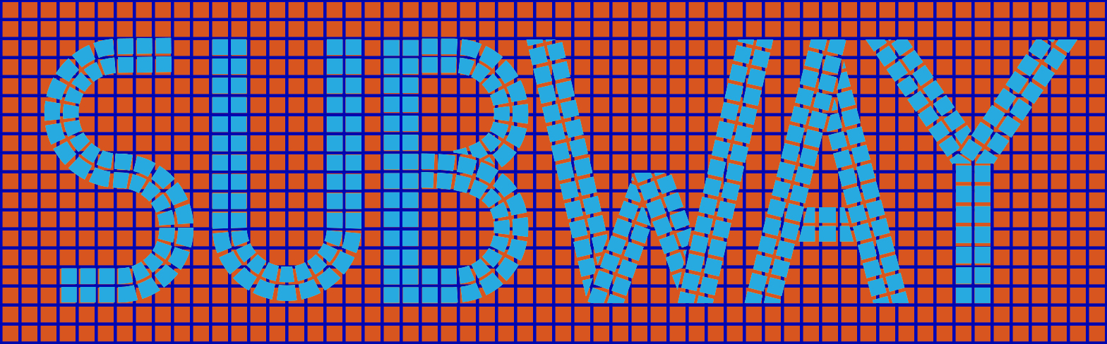 Selecting tiles independently of "cement" between them