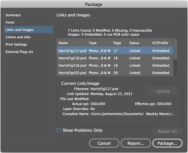 Adobe InDesign Packaging feature