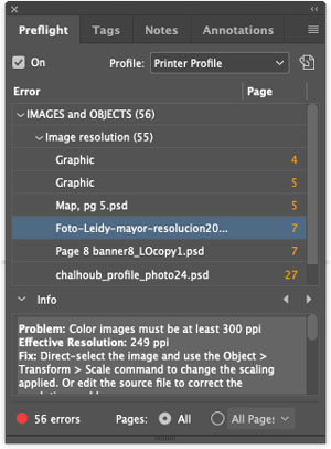 InDesign Live Preflight