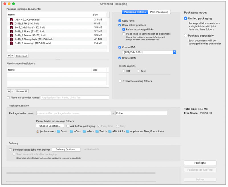 InPreflight Pro’s Advanced Packaging
