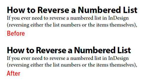 Applying negative tracking to headlines in Adobe InDesign