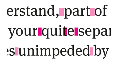 a comparison of word spaces in Adobe InDesign
