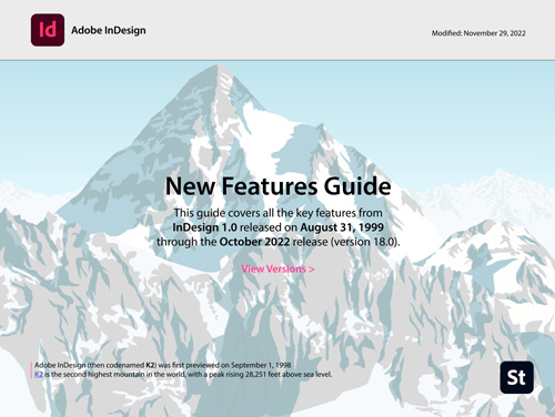 InDesign new features guide