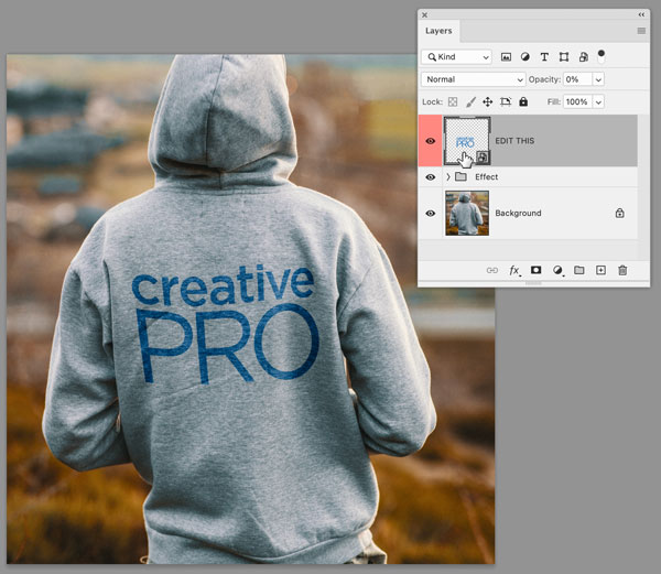 Photoshop Layers panel smart object
