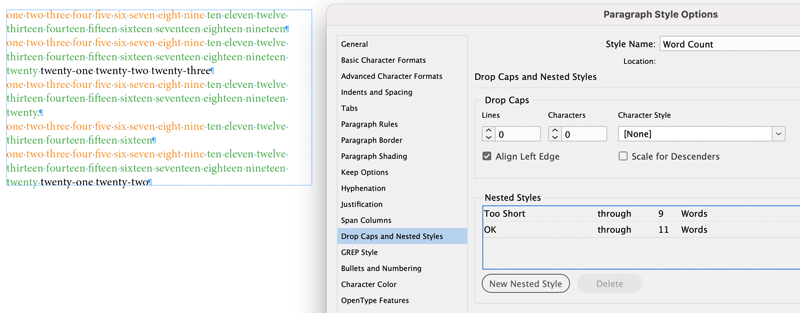 Word character count nested fig 5