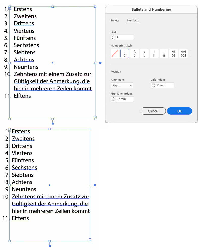 Illustrator26 4 7 list right aligned