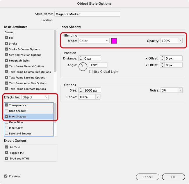 Object style marking content fig2
