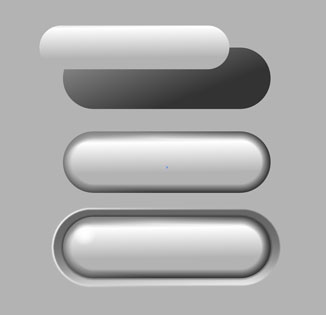 Blends are perfect for creating realistic beveled buttons.