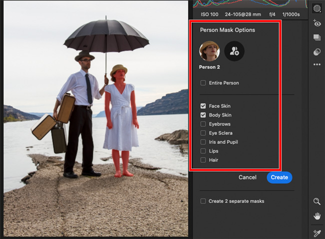 Adobe Camera Raw Select People
