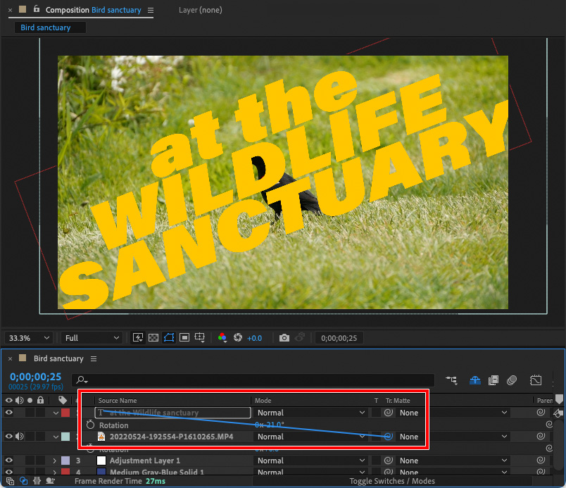 Adobe After Effects Track Matte