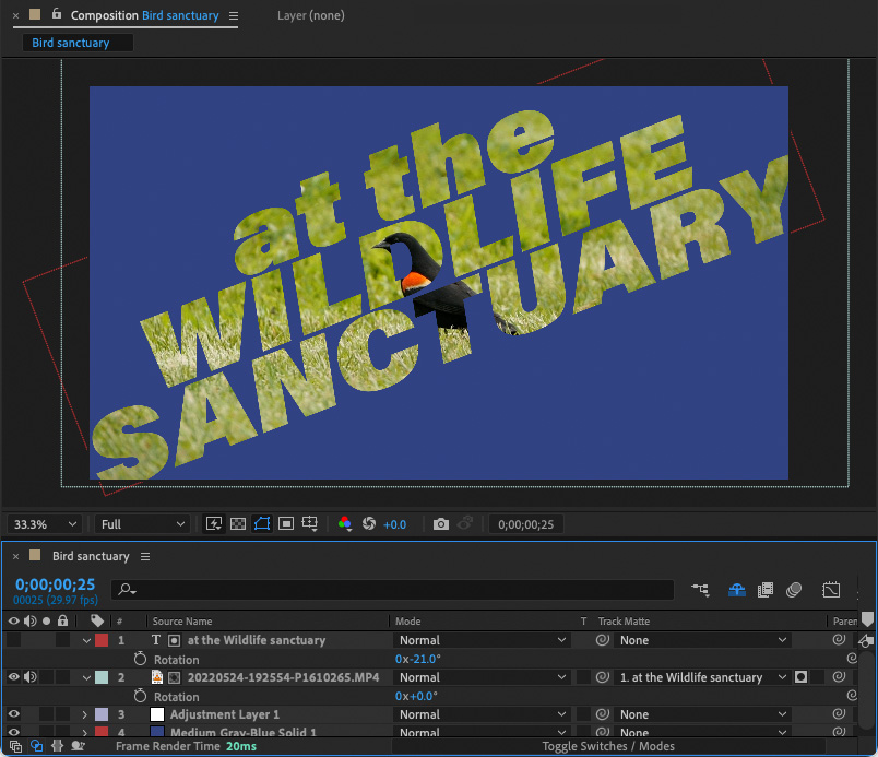 Adobe After Effects Track Matte
