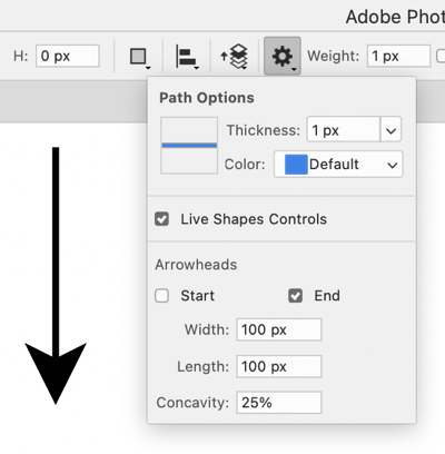 Arrows line tool