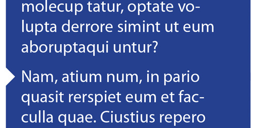 paragraph shading bullet effect