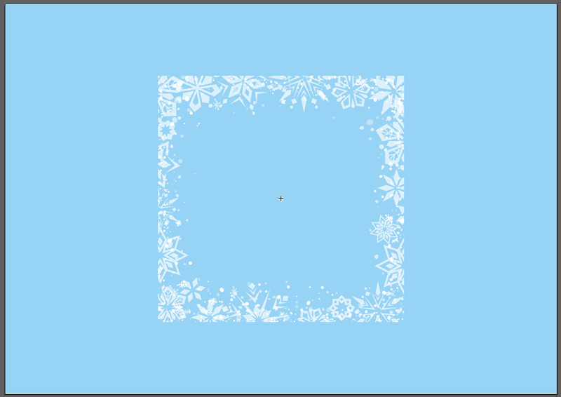 Adobe Illustrator file with snowflake symbol instance