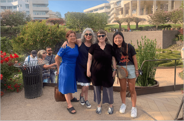 Figure 2. The four co-directors of the People’s Graphic Design Archive (from left): Brockett Horne, Louise Sandhaus, Briar Levit, and Morgan Searcy