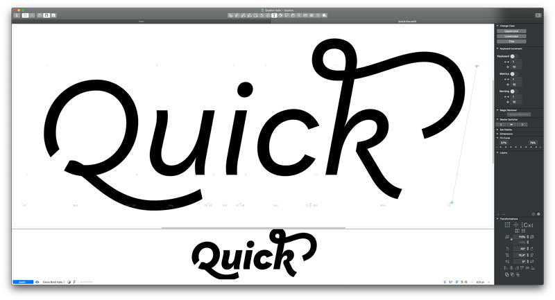 Qualion font swashes