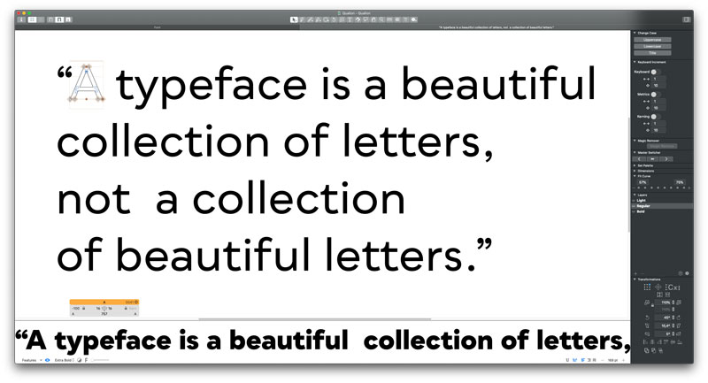 Qualion font quote