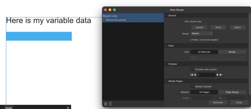 Variable Bar Graph in Affinity Publisher