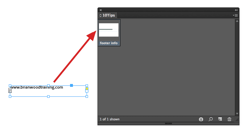 InDesign library