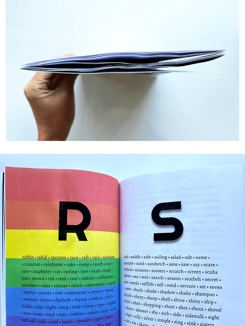Figure 12. Buckling, or rippling, of the paper was evident in the Barnes & Noble Press proof, both when the book was viewed as a whole and on individual pages.