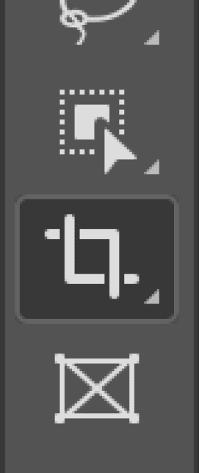 Figure 1. Select the Crop tool.