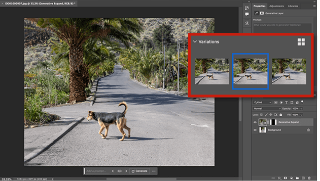 Figure 3. Click Generate, and review the generated results.