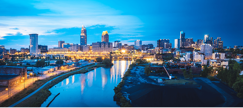 Figure 3. My Cleveland-based audience saw right through the false skyline.