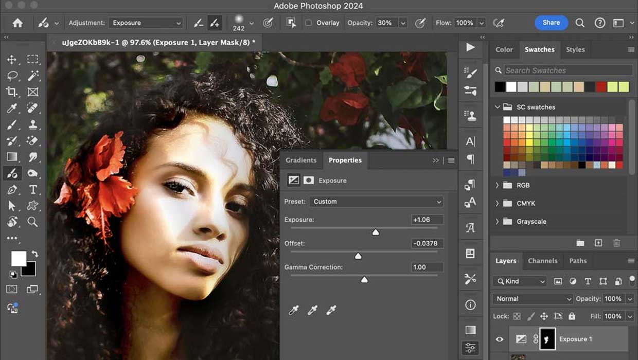 The Adjustment Brush in Adobe Photoshop 2024